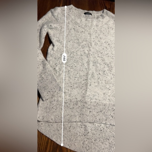 Rag & bone 100% cashmere tunic sweater women’s XS gray speckled quiet luxury - Picture 7 of 15